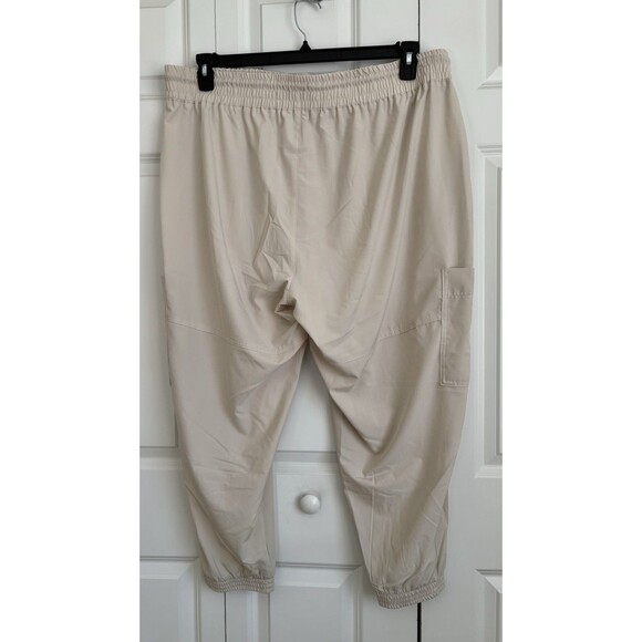 MOUNTAIN RIDGE WOMEN'S PANTS POCKETS CARGO JOGGERS LIGTHWEIGHT KHAKI SIZE 2X - Picture 3 of 9